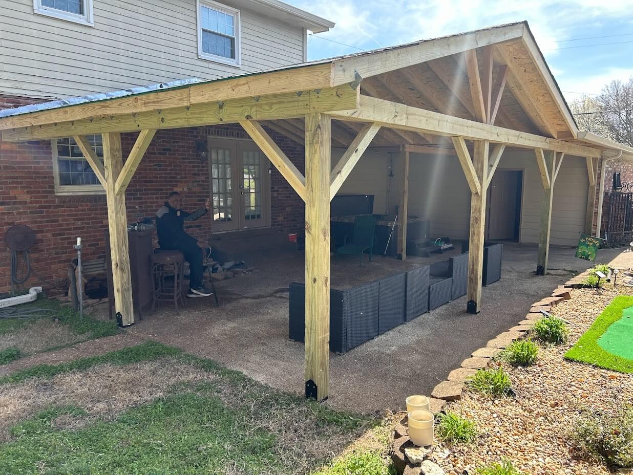 Custom pergola project in Nashville