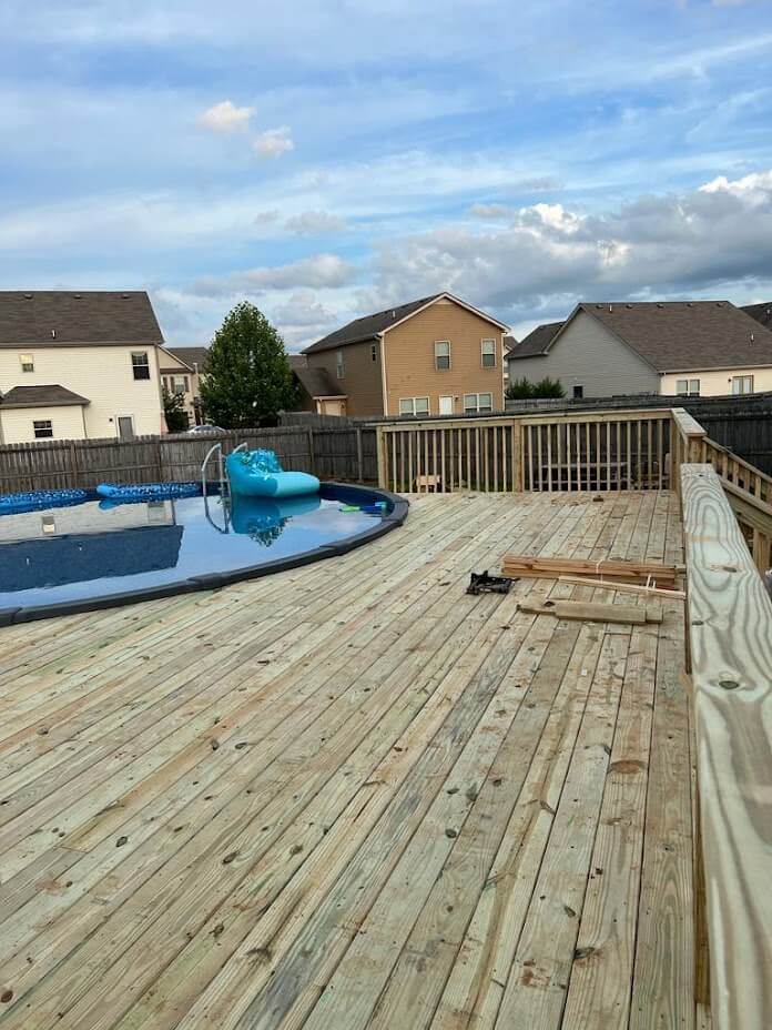Pool deck project in Nashville